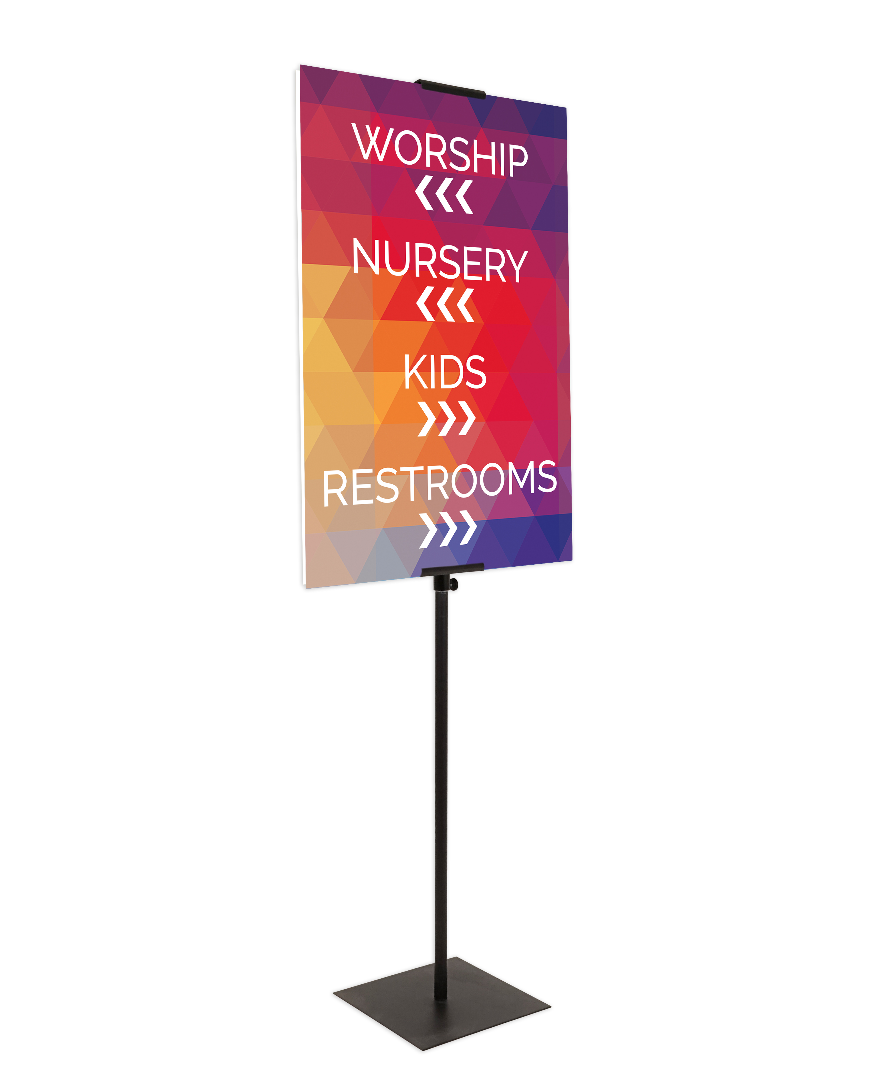 Rigid Signs, Curved Colors Products, Curved Colors Kindergarten, 23 x 11.5 11