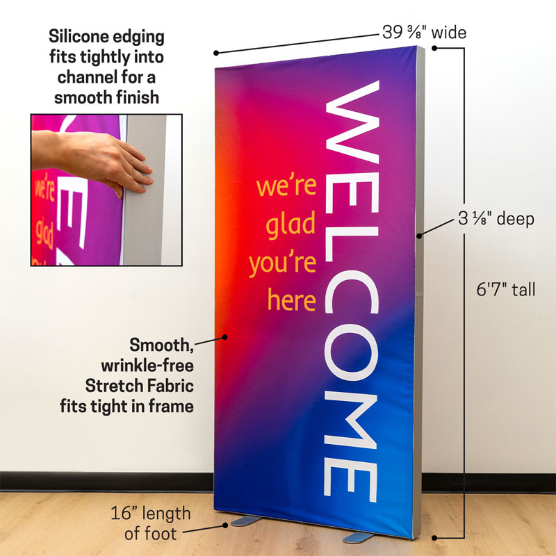 Banners, SEG Stretch Fabric Panel: Upload Your Design, 38 x 78.5 2