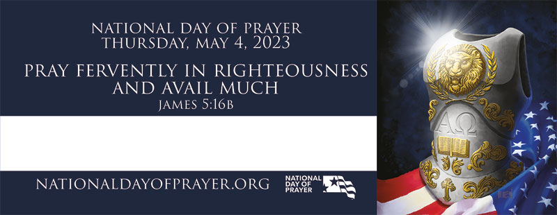 Banners, National Day of Prayer, National Day of Prayer 2023 Theme Vinyl Banner, 3' x 8'