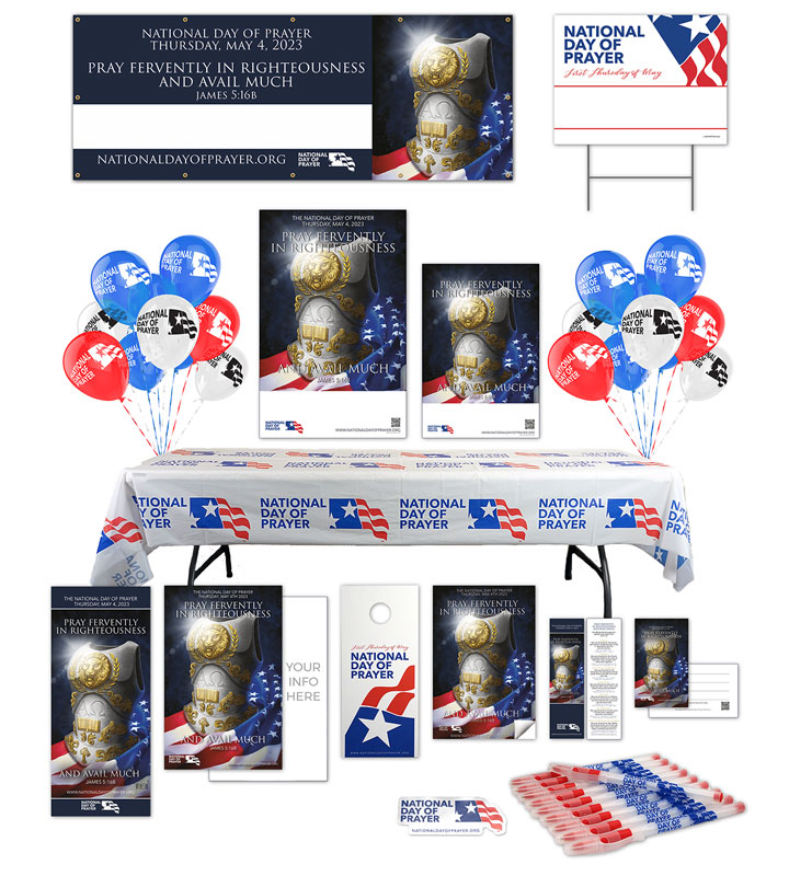 Kits, National Day of Prayer 2023 Indoor/Outdoor Event Promotional Kit