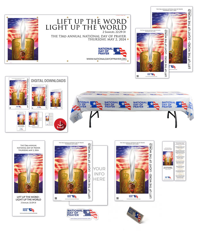 Kits, National Day of Prayer, National Day of Prayer 2024 Indoor/Outdoor Event Promotional Kit