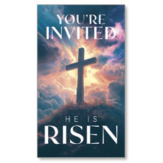 Easter He Is Risen Invite 