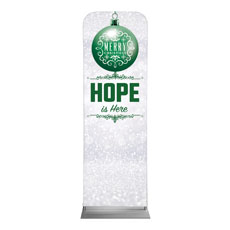 Silver Snow Hope Ornament 