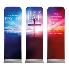 Love Easter Colors Triptych 