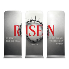 Red Risen Crown Triptych 