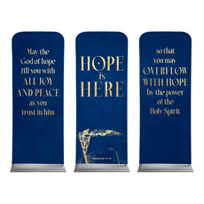 Hope is Here Gold Triptych 