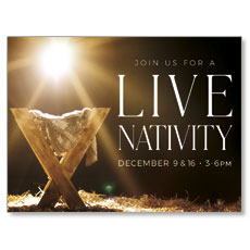 Live Nativity Manger 