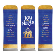 Joy to the World Nativity Triptych 