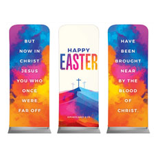 Colorful Easter Crosses Triptych 