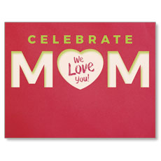 Celebrate Mom Heart 