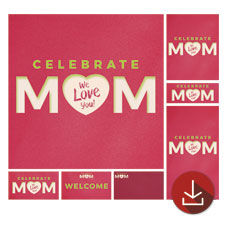 Celebrate Mom Heart 