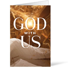 God With Us Manger Gold 