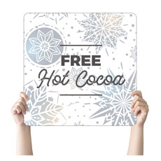 Foil Snowflake White Cocoa 