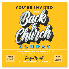 Back to Church Sunday Celebration 