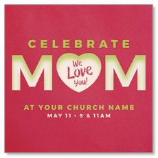 Celebrate Mom Heart 