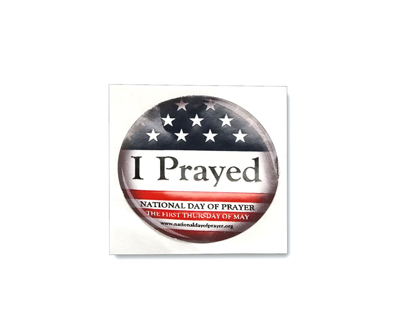Accessories, National Day of Prayer, National Day of Prayer I Prayed Stickers - 100 Pack