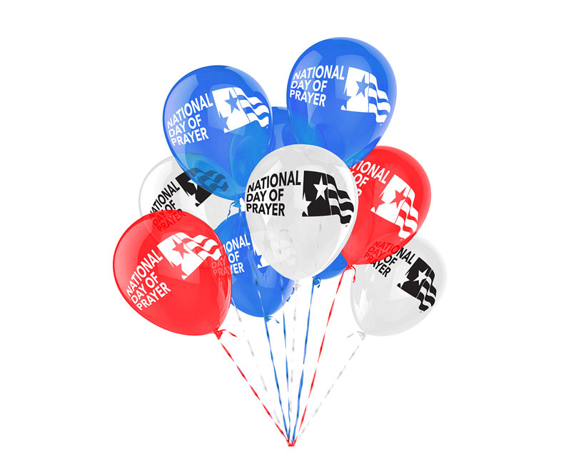 Accessories, National Day of Prayer, National Day of Prayer Balloons - 25 Pack