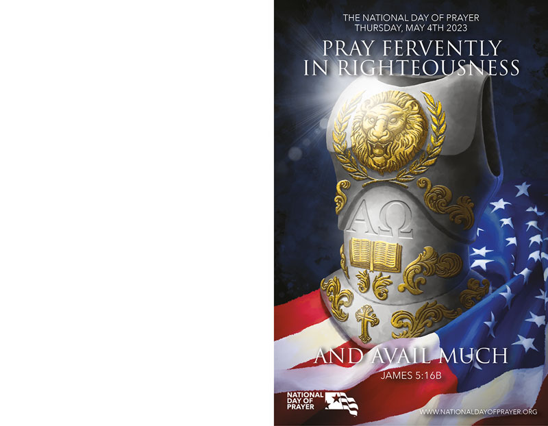 Accessories, National Day of Prayer, National Day of Prayer 2023 Theme Program Covers - 100 Pack