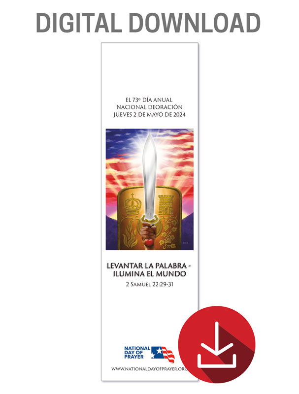 Design Downloads, National Day of Prayer, National Day of Prayer 2024 Theme Bookmark Spanish Download