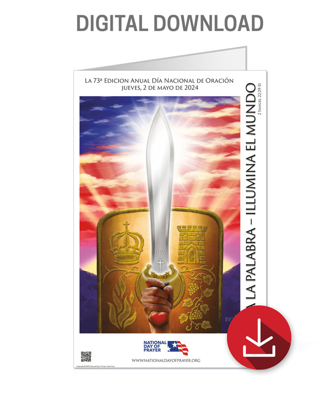 Design Downloads, National Day of Prayer, National Day of Prayer 2024 Theme Program Cover Spanish Download