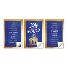 Joy to the World Nativity Triptych 