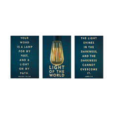 Retro Light Triptych 