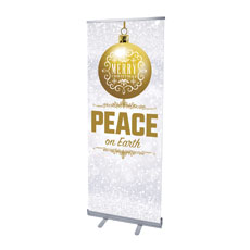 Silver Snow Peace Ornament 