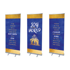 Joy to the World Nativity Triptych 