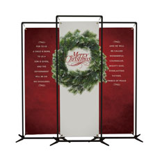 Merry Christmas Wreath Triptych 