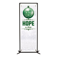 Silver Snow Hope Ornament 