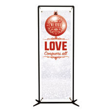 Silver Snow Love Ornament 