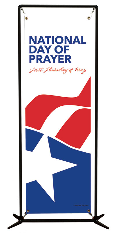 Banners, National Day of Prayer, National Day of Prayer Logo, 2' x 6'
