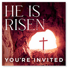 He Is Risen Tomb Cross 