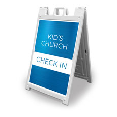 Blue Kids Church Check In 