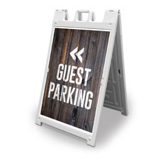 Dark Wood Guest Parking 