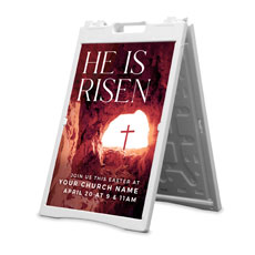 He Is Risen Tomb Cross 