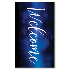 Celebrate Christmas Blue Sparkle Welcome 