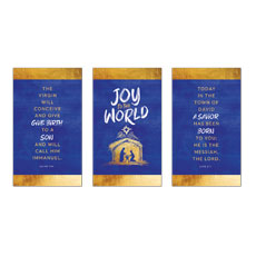 Joy to the World Nativity Triptych 