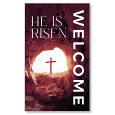 He Is Risen Tomb Cross 