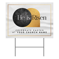 He Is Risen Gold 