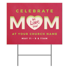 Celebrate Mom Heart 